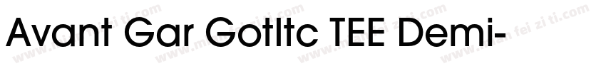 Avant Gar GotItc TEE Demi字体转换